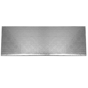 O'Creme Silver Log Cake Drum Board, 20" x 5" x 1/4" Thick, Pack of 10 - 1 of 3