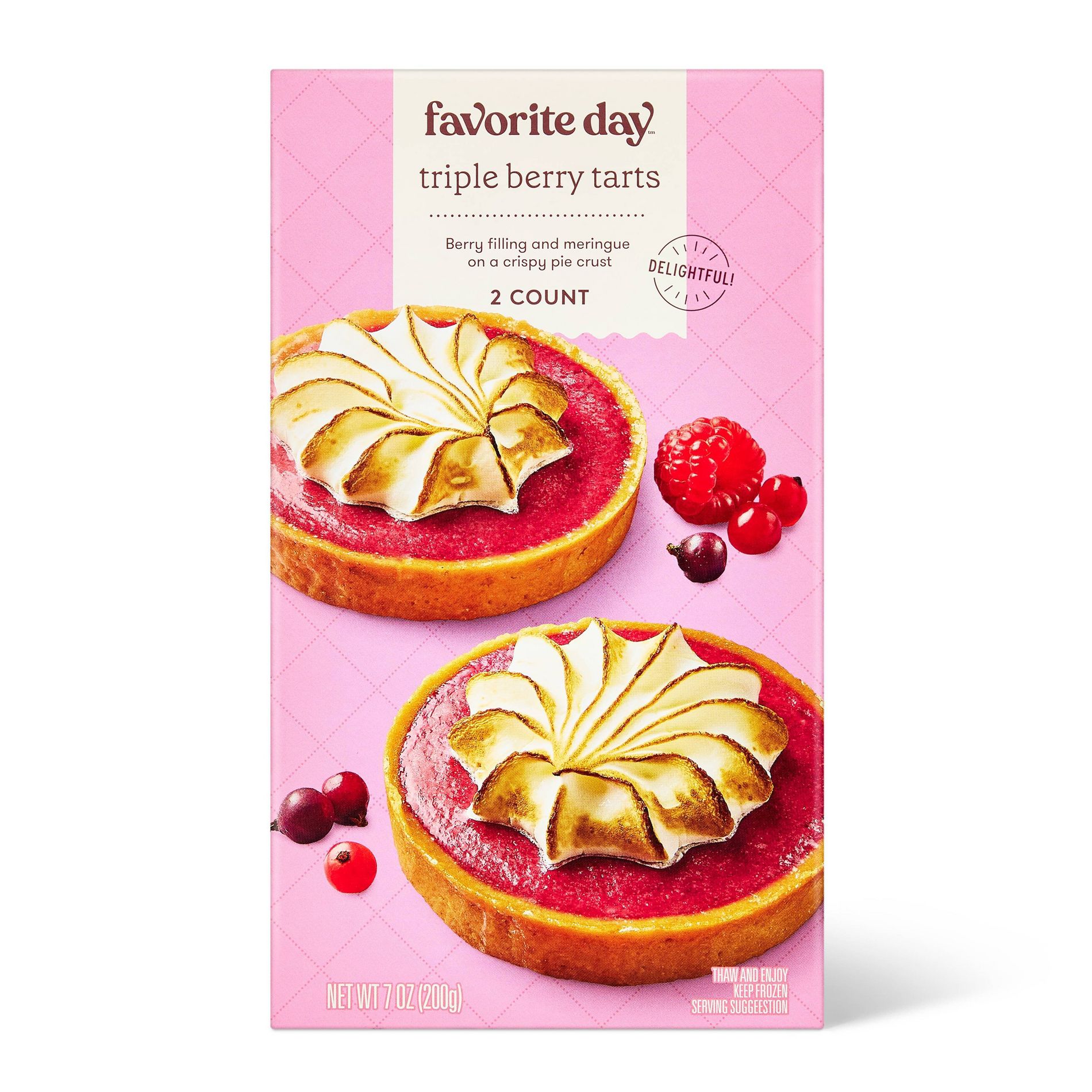 Frozen Triple Berry Tarts - 7oz/2ct - Favorite Day™
