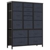 15-Drawer Fabric Dresser w/Wood Tabletop - 31.5" Metal Frame Storage Unit for Bedroom, Living Room | Grey - 2 of 4