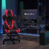 BlackArc 2pc Charlie Gaming Desk and Chair Set Red: Ergonomic with Footrest, Open Storage Shelf - image 3 of 4