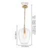 Rennnsan Kesper 9" W 1 - Light Dome Textured Glass Modern Dimmable Flush Mount - 3 of 4