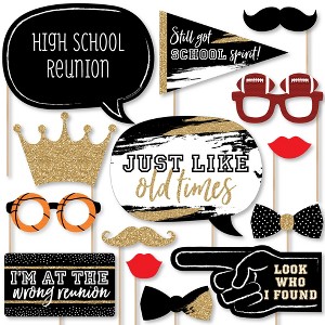 Big Dot of Happiness Reunited - School Class Reunion Party Photo Booth Props Kit - 20 Count - 1 of 4