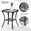 POCASSY Outdoor Patio Furniture Set, Wicker Rattan Sofa,Rocking Chair,Ottoman And Table Set. (Set Of 7 Pieces) - 4 of 4