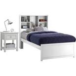 Twin Caspian Bookcase Bed with Nightstand - Hillsdale Furniture