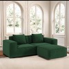 Whisen Modular Sofa Bed - Oversized, Convertible, Soft Corduroy Cloud Velvet Fabric, Two Person Combination - 3 of 4