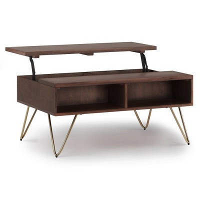 Moreno Solid Mango Wood Lift Top Coffee Table - WyndenHall