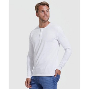 Men's Classic Long Sleeve Henley - True Classic - 1 of 4