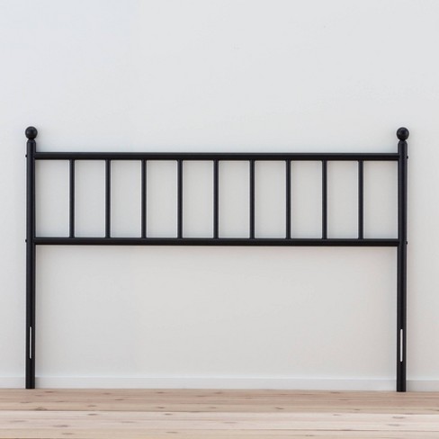 Zinus jessica modern studio upholstered metal headboard, queen. king ada traditionalmetal headboardwith vertical panels black brookside bed