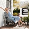 Outdoor Glider Bench, 2-Person Patio Rocker Loveseat with Tufted Cushions, Steel Frame for Porch, Garden Backyard - 4 of 4