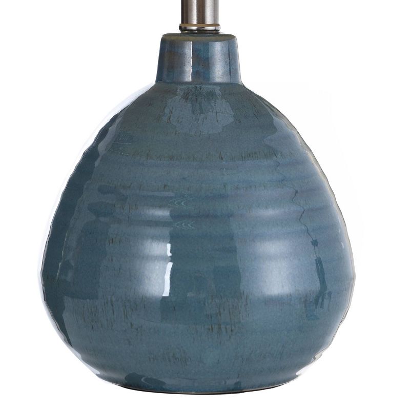 Ceramic Table Lamp Turquoise - StyleCraft, 3 of 7