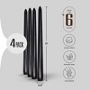 Leor & Lair 10" Taper Candles - 4 Pack - Unscented Tapered Candlesticks for Dinner, Home, and Holiday - 2 of 4