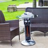 Infrared Electric Bistro Table Outdoor Heater - Black - EnerG+ - 2 of 4