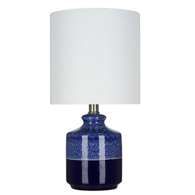 14.75" Ceramic Accent Lamp Blue  - Cresswell Lighting