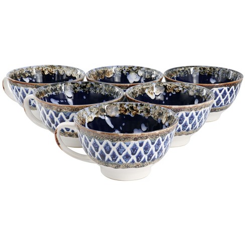 Buy Edge Houseware 8 Inches Ceramic Soup Bowls Set of 6 2024