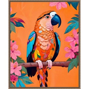 Amanti Art The Parrot by Uma Gokhale Framed Canvas Wall Art - 1 of 4