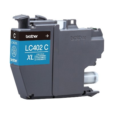 Brother LC402XL Cyan High Yield Ink Cartridge Prints Up to 1 500 Pages (LC402XLCS)