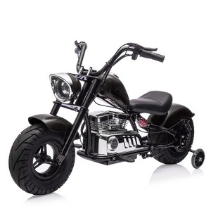 36V 350W Electric Dirt Bike for Teens, 16.5MPH Off-Road Motorcycle with Spring Suspension, LED Lights, Music & Leather Seat, Max 176lbs - 1 of 4