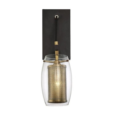 Savoy House Dunbar 1 - Light Wall Light in  Warm Brass/Bronze