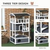 LOVMOR Wooden Outdoor Cat House, Feral Cat Shelter Kitten Tree with Asphalt Roof, Escape Doors, Condo, Jumping Platform - 2 of 4