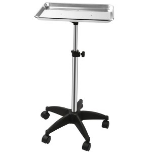 Multicolor Salon Tray with Wheels Tattoo Tray Rolling Trolley - 1 of 4