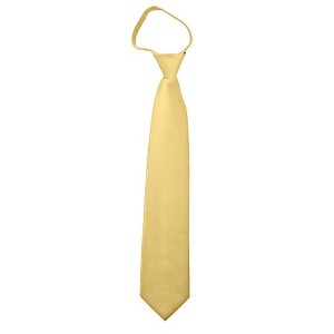 Men's Solid Color Zipper Neckties - 1 of 3