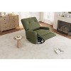 Coucheta 360° Swivel Rocking Glider Chair, Accent Chair for Adults with Adjustable Backrest & Footrest, Cozy Corduroy Upholstered Armchair - 2 of 4