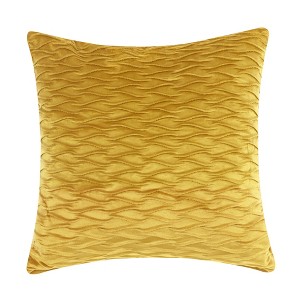 Unique Bargains Couch Bedroom Luxury Textured Soft Cozy Solid Striped Square Throw Pillow Covers Set of 2 - 1 of 4