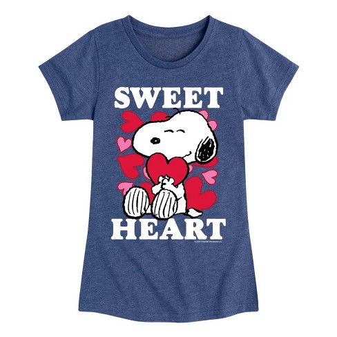 Girls' - Peanuts -  Fitted Short Sleeve Graphic T-Shirt - image 1 of 4