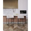 Set of 2 Embassy Upholstered Metal Barstools - Manhattan Comfort - image 2 of 4