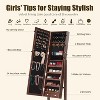 ELJGET 47.3" Freestanding Jewelry Armoire with Full-Length Mirror, Lockable Jewelry Organizer Cabinet, Large Storage - 4 of 4