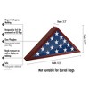 Americanflat 24.6"x17.4" Flag Display Case Frame with plexiglass - With Hanging Hardware Included - 2 of 4