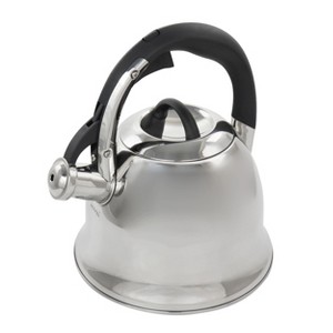 Mr. Coffee Coffield 1.8 Quart Stainless Steel Whistling Tea Kettle with Bakelite Handles - 1 of 4