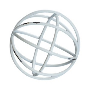 VIP Metal 5 in. White Sphere Accent Ball - 1 of 4