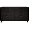 GDFStudio Biljon 55" Modern Glam Double Wide Dresser with 6 Drawers - 2 of 4