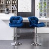 Ridstar Set of 2 Adjustable Swivel Height Bar Stools-Blue - 4 of 4