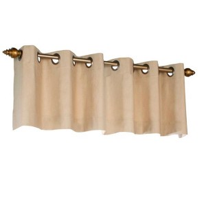 Commonwealth Home Fashions Thermalogic Weather Cotton Fabric - 40" x 15" Grommet Top Valance - 1 of 3