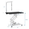 BENCMATE Pet Grooming Tool Hydraulic Dog Pet Care Stand Large Size Z-Type Lifting Pet Care Stand With Fixed Rope, Black, 42.50"*23.50"*21.00" - 2 of 4