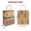 Swtroom 24Pcs Christmas Kraft Gift Bag Christmas Bags For Gifts Xmas Presents Bags - 3 of 4