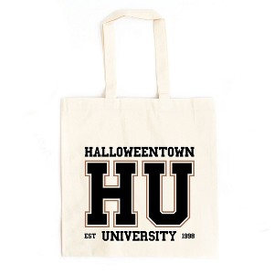 City Creek Prints Halloweentown University 1998 Canvas Tote Bag - 15x16 - Natural - 1 of 2
