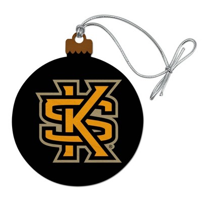 Kennesaw State Owls Logo Wood Christmas Tree Holiday Ornament