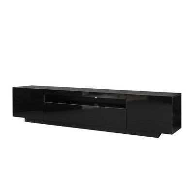 NicBex TV Stands for 80 inch TV,LED Light Entertainment Center with Storage Drawers,TV Console for Living Room, Bedroom, Home,Black