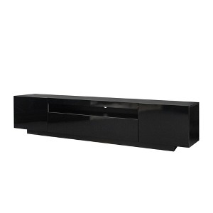 NicBex TV Stands for 80 inch TV,LED Light Entertainment Center with Storage Drawers,TV Console for Living Room, Bedroom, Home,Black - 1 of 4