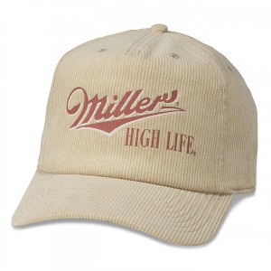 Adult Miller High Life Beer Printed Corduroy Hat - 1 of 2