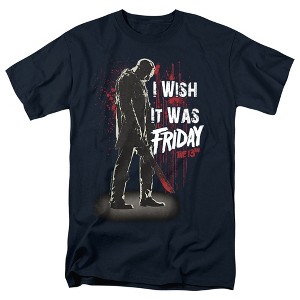 Friday The 13th I Wish It Was Friday Adult T-Shirt - 1 of 4