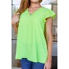 Women's Under Neon Lights Ruffle Sleeve Top - Jodifl - 2 of 4