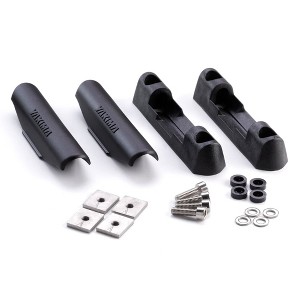 YAKIMA Custom Landing Pad 1, Fixed Point Tower Mounts for Flush Rail Rooftops, Rack Base Compatible with Infiniti QX4/Nissan Pathfinder, Set of 2 - 1 of 4