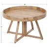 Kate and Laurel Avery Round Wood Coffee Table, 30x30x18, Natural - 2 of 4