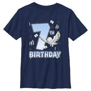 Boy's Harry Potter Hedwig 7th Birthday T-Shirt - 1 of 4