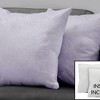 DSVIMOY Support Pillow Decorative Throw Pillow Set with Feathered Pattern for Sofa or Bed Use, Purple, 17"*17"*3" - 2 of 4