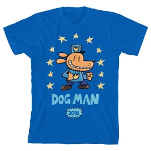 Dog Man Stars 2016 Youth Royal Blue Crew Neck Short Sleeve T-shirt - 1 of 3